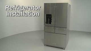 KitchenAid Refrigerator Installation Model KRMF706ESS01 [upl. by Anidualc]