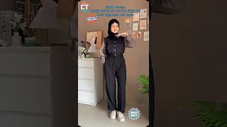 ASOKA Haelya  LOOSE PANTS for PETITE SIZE 668  Kulot Highwaist Anti Kusut  Trouser Wanita [upl. by Durwood]