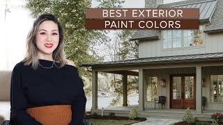 BEST HOME EXTERIOR PAINT COLORS Boost Curb Appeal [upl. by Ellinad]