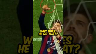 Why Piqué CUTS the Goal Net ✂️⚽️ [upl. by Herriott]