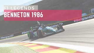 F1 históricos  Benneton 1986 [upl. by Ahsocin]