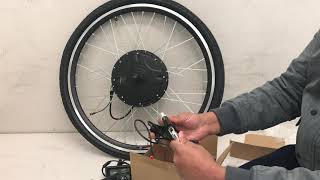 Pedalease 2 in 1 700C29Er electric bike conversion kit installation [upl. by Fiedling]