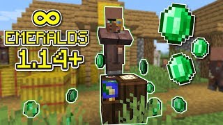 Minecraft 114 Emerald Farm  Tutorial [upl. by Purvis644]