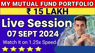 Mutual Fund Crorepatis Live broadcast  07 Sept 2024 MutualFundCrorepati [upl. by Danyette]