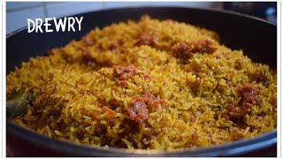 YUMMY GHANA CORNED BEEF JOLLOF RICE [upl. by Bel95]