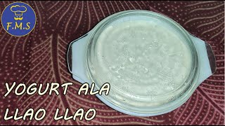 Yogurt ala llao llao  How to make simple and easy homemade Curd  Milk Powder Thayir Special [upl. by Refiffej]