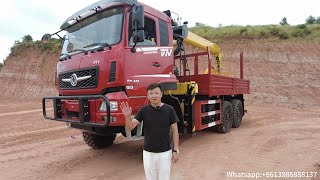 6x6 truckmounted crane transporter with 400 horsepower engine has strong offroad capability [upl. by Anael]