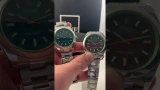 Rolex Milgauss Black Dial Green Crystal Steel Mens Watch 116400 Review  SwissWatchExpo [upl. by Philipps]