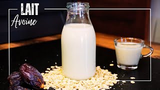 LAIT MAISON en 5 min pour 040€ le litre  boisson à l’avoine sans lactose  À La Maison Avec Leslie [upl. by Anyr]