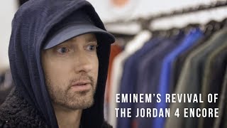 Eminems Revival of the Jordan 4 Encore Available Exclusively on StockX [upl. by Ayidan]