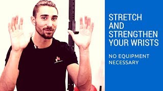 Wrist stretches and strengthening exercises at home no equipment necessary [upl. by Ahtiekahs439]