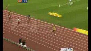 Beijing 2008 JAMAICA 4x100m FINAL FULL COMPETITION [upl. by Castillo]