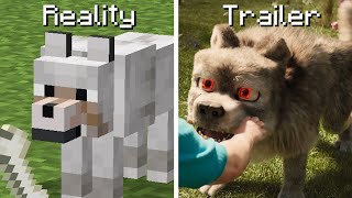 A Minecraft Movie  Trailer vs Reality [upl. by Inafets361]