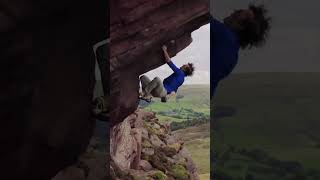 Mat Wright with an audacious solo ascent of Paralogism E7 6c at the Roaches [upl. by Asirac]