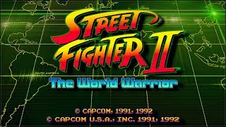 AMT  Street Fighter ストリートファイターⅡ Title screenCharacter Select 1991 [upl. by Denver]