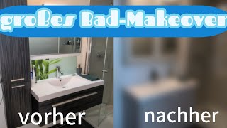 VorherNachher  schönes Badezimmer Makeover  Putzen und Organisieren [upl. by Kosak442]