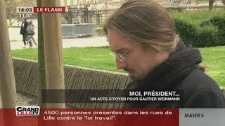 Gautier Weinmann candidat à la présidentielle [upl. by Esinaej]