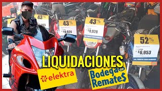 MOTOS desde 5000 PESOS en ELEKTRA de REMATES  Liquidación de motos en BODEGA DE REMATES [upl. by Dorothea]