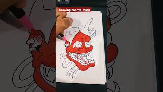 Drawing hannya traditional tattoodrawing art shorts [upl. by Applegate]