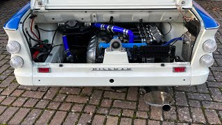 Hillman imp  BMW K1200 engine conversion complete [upl. by Accber400]