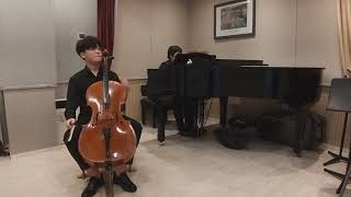 Sarasate Zigeunerweisen  Cello Jin woo Park13 years old [upl. by Malory]