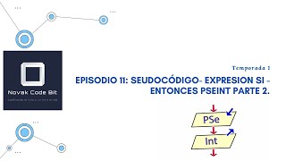 Episodio 11 Seudocódigo Expresion Si  Entonces PseInt parte 2 [upl. by Ednutabab]