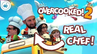 OVERCOOKED 2 Lets Play With a REAL CHEF GameByte Plays [upl. by Welcher885]