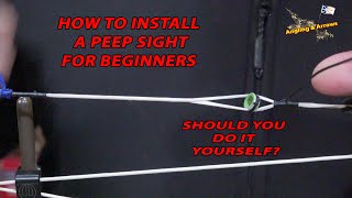 HOW TO INSTALL A PEEP SIGHT STEP BY STEP DETAILS [upl. by Namia]