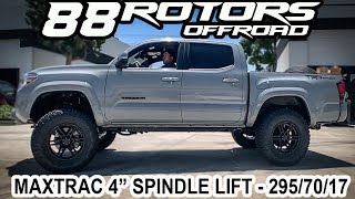 2019 Toyota Tacoma Prerunner MaxTrac 4quot Lift Spindle amp 2957017 Tires [upl. by Stockton]