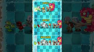 Power of Threepeater Level 1 To Max Vs Team Zombies  Plants vs Zombies 2 [upl. by Nocam257]