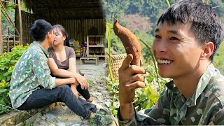 A day of harvesting sweet potatoes for sale  Days of living together with a warm meal  Linhs life [upl. by Nylidnarb66]