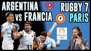 Argentina vs Francia  Juegos Olímpicos Paris 2024  Rugby 7  Reacción en VIVO pumas7 [upl. by Anahsat]