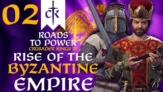 THE LATIN CRUSADERS MARCH ON BYZANTIUM Crusader Kings 3  Roads to Power Campaign 2 [upl. by Anival233]