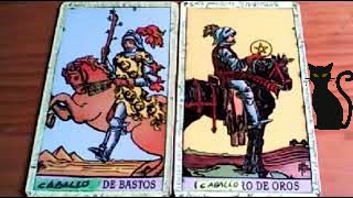 Combinaciones tarot con el CABALLO de BASTOS  ARCANOS MENORES DE OROS Por TARA [upl. by Oakleil571]