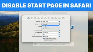 How to Disable Start Page in Safari on Mac Tutorial [upl. by Allista]