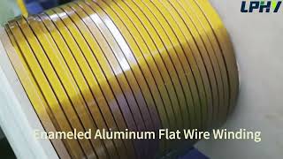 Aluminium Enamelled Winding Wire  Enameled Aluminum Flat Square Wire [upl. by Nwad]