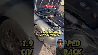 19 TDI Swapped EK Hatch honda civic volkswagen cars engine hondacivic pinoy viralvideo [upl. by Sikras]