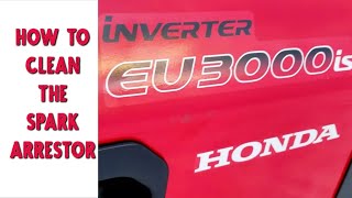 Honda EU3000  Spark Arrestor Cleaning [upl. by Jefferey67]