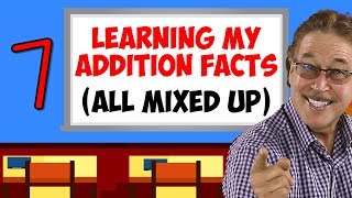 Learning My Addition Facts All Mixed Up  Addition Facts for 7  Jack Hartmann [upl. by Annazus]