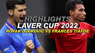 Novak Djokovic vs Felix Auger Aliassime LAVER CUP Highlights 2022 HD [upl. by Nisaj]