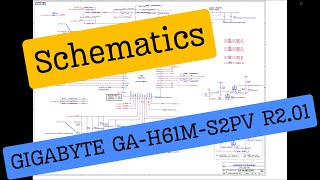 Boardview  Schematic digram  GIGABYTE GAH61MS2PV R201 Schematics Free Dowload [upl. by Meekar249]