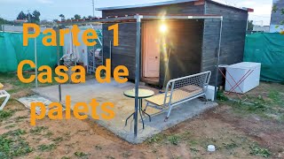 Casa de palets parte 1 Economica tinyhouse diy [upl. by Dulciana]