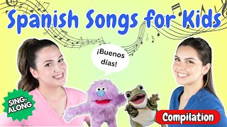 Spanish Songs amp Nursery Rhyme Compilation  SingAlong with TeleLingo  Canciones Infantiles [upl. by Yenolem728]