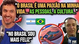 OS JORNALISTAS ESPORTIVOS DA ARGENTINA QUE SÃO APAIXONADOS PELO BRASIL [upl. by Trow]