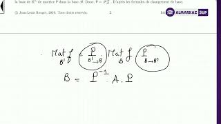 Réduction des endomorphismes  Séance N1 Rappel et Complètements [upl. by Keil]