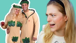 Single Girl Reviews Couples Halloween Costumes  Kelsey Impicciche [upl. by Elga]