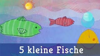 Fünf kleine Fische  Lichterkinder  Kinderlieder  Spiel amp Bewegungslieder [upl. by Clough]