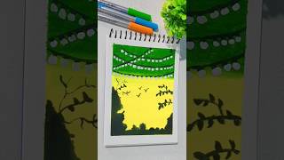 Greenery painting ✨artshorts viralshortshortvideo trending subscribe [upl. by Kobi]