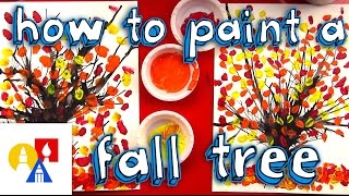 How To Paint A Fall Tree [upl. by Annawat949]