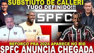 É OFICIAL SPFC FAZ ANÚNCIO CONTRATO NO BID  SUBSTITUTO DE CALLERI EM PAUTA  ABEL HERNANDEZ E [upl. by Eatnahc245]